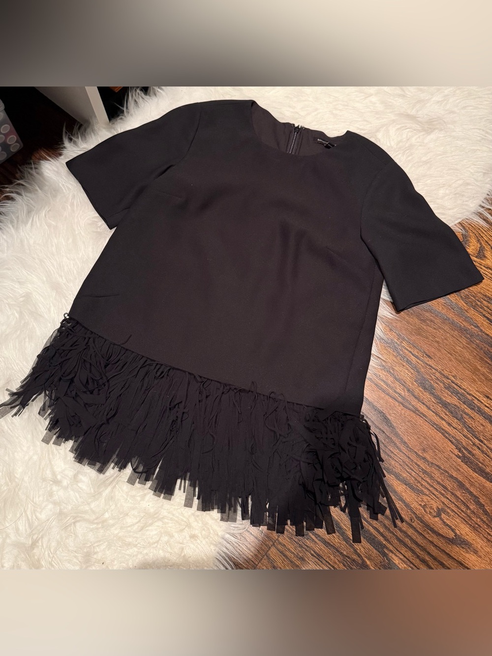 BANANA REPUBLIC Fringe Short Sleeve Top